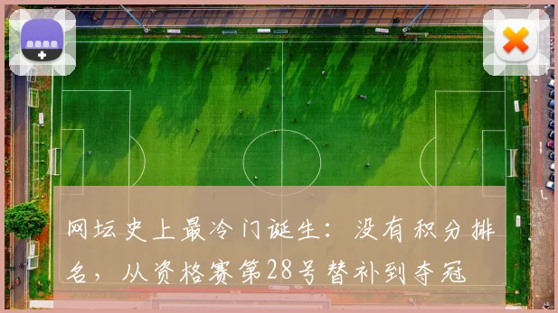 网坛史上最冷门诞生:没有积分排名,从资格赛第28号替补到夺冠